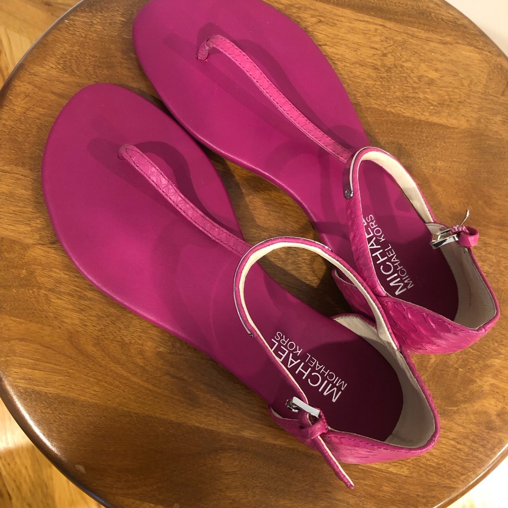 Michael Kors Vibrant Pink Sandals